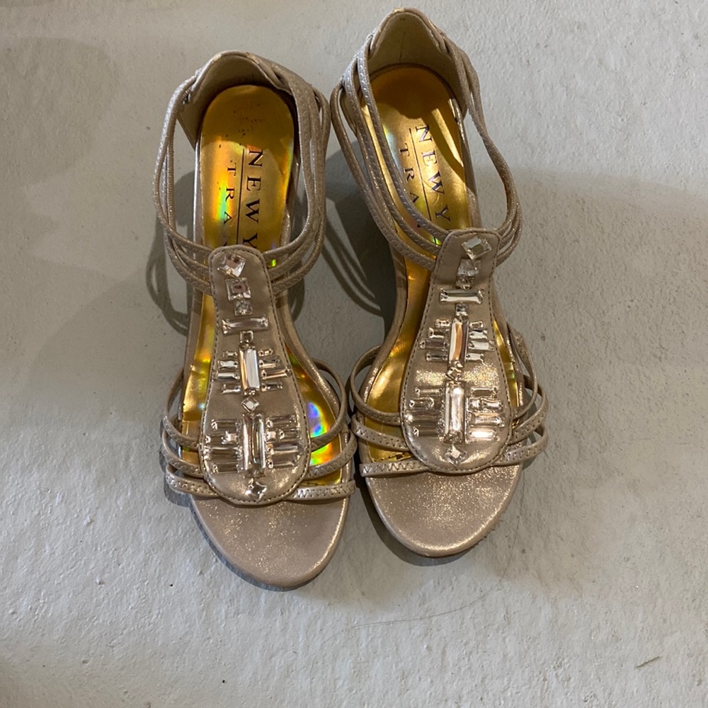 Champagne rhinestone sandal